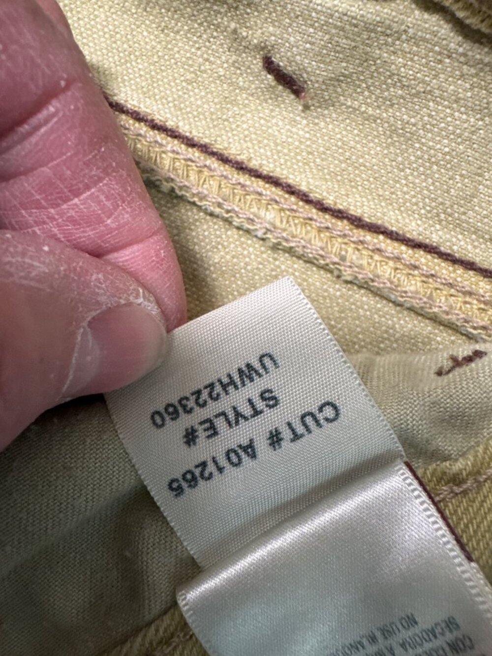 U Jeans Size 29 Olive Green Low Rise Flare Jeans With Bell Bottom Cotton Blend V - Picture 4 of 12